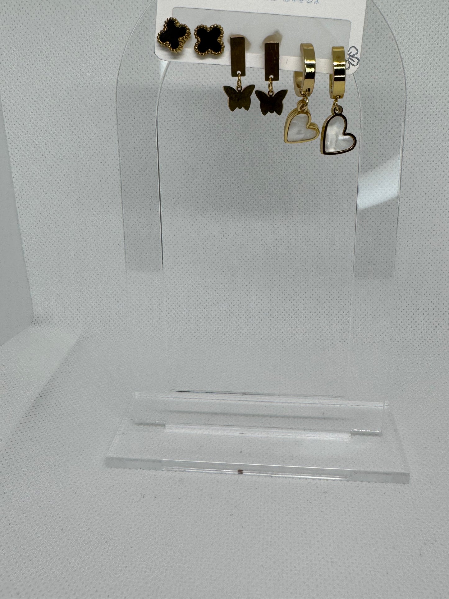 Triple Charm Earrings